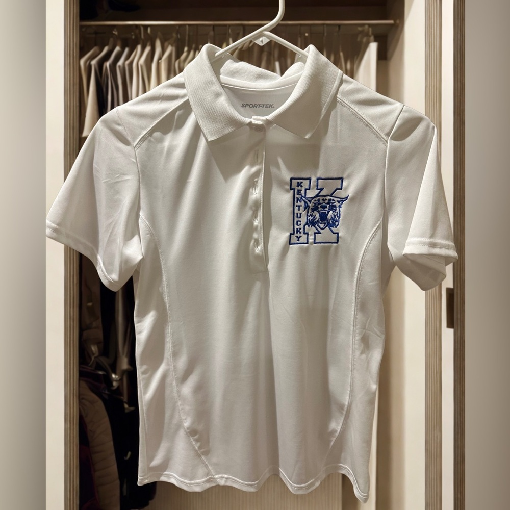 University of Kentucky White Polo – Sport-Tek – Size Small - NWOT